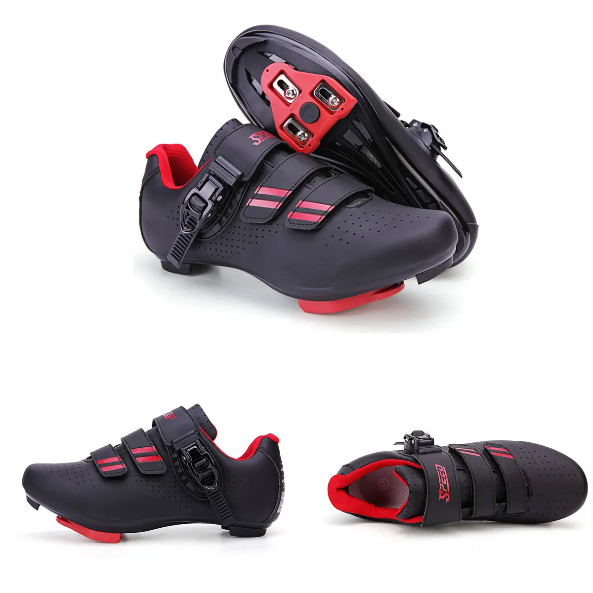 Zapatos de ciclismo para hombre con tacos Look Delta: zapatos giratorios compatibles con peloton con zapatos de bicicleta de carretera con clip Spd para hombres y mujeres