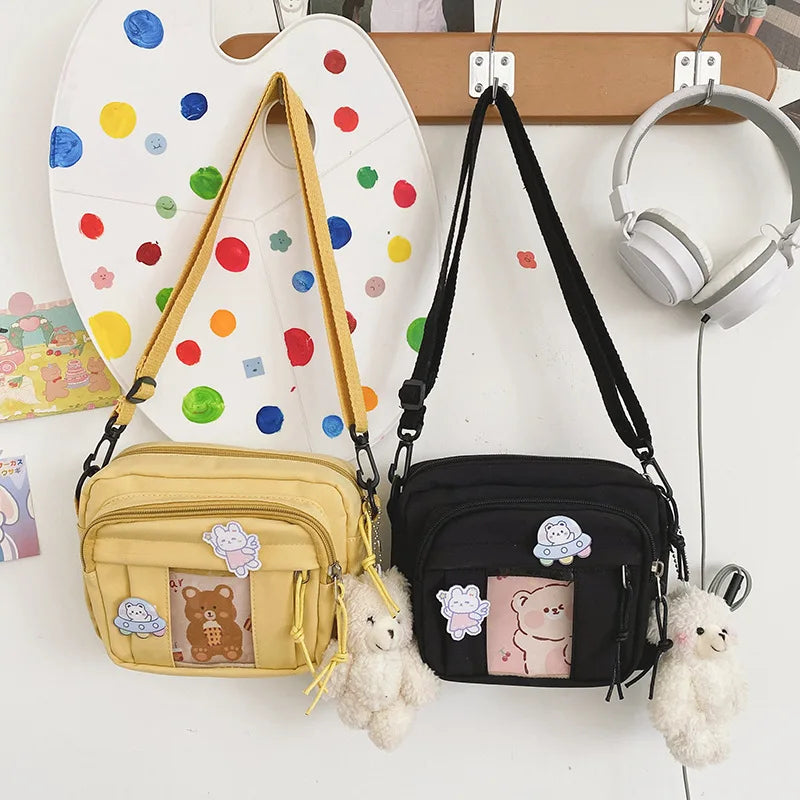 Nuevo Bolso Kawaii para niñas, novedad de 2024, Bolso transparente JK, Bolso cruzado pequeño para mujeres, bolsos y Bolsos de hombro, Bolso Itabag