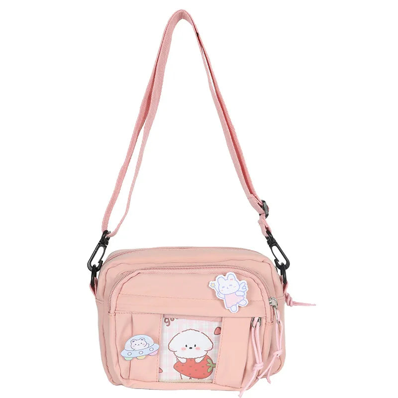 Nuevo Bolso Kawaii para niñas, novedad de 2024, Bolso transparente JK, Bolso cruzado pequeño para mujeres, bolsos y Bolsos de hombro, Bolso Itabag