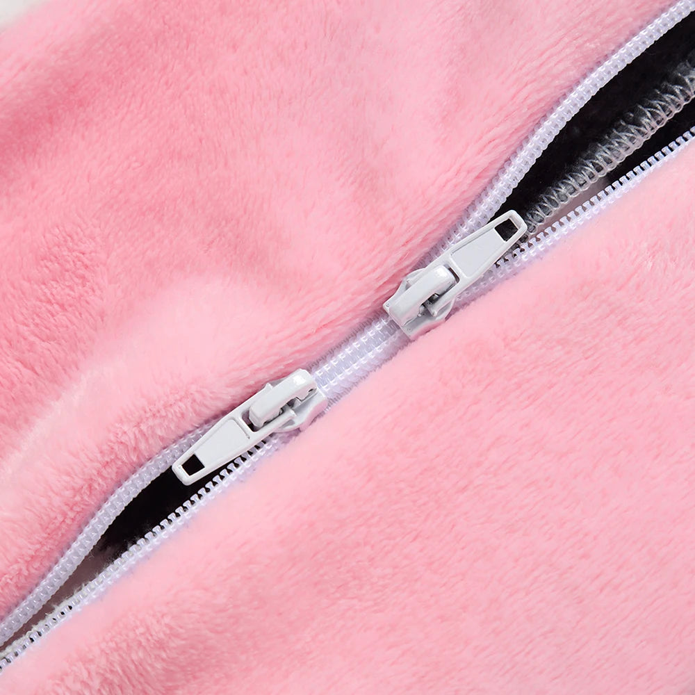 Pijamas térmicos de franela para bebés, ropa de invierno para niños pequeños, monos de ardilla y vaca, mono infantil