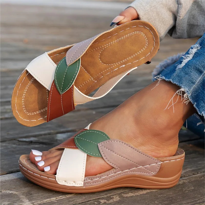 Zapatos de Mujer, Sandalias de Verano, Sandalias de Moda con Plataforma, Zapatos para Caminar, Sandalias Suaves para Mujer, Calzado Retro, Zapatos de Mujer