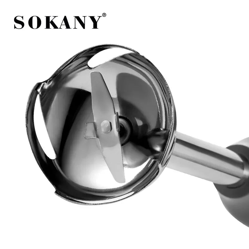 Mini licuadoras eléctricas 4 en 1, procesadores de alimentos portátiles de mano de 110V/220V, exprimidor de hoja de acero inoxidable de 5 velocidades, picado de carne