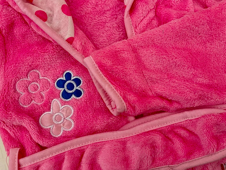 Nuevo Pijama de otoño e invierno para niños, Pijama Infantil de Minnie, Pijama cálido para niñas, pijamas de franela, ropa de dormir de animales para niñas, bata