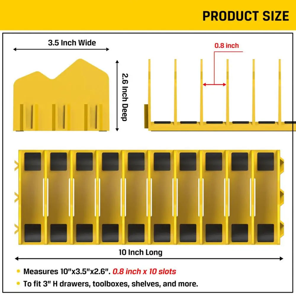 Práctico estante organizador de alicates que mantiene hasta diez alicates, cajón, caja de herramientas, alicates resistentes, organizador de herramientas, estante de almacenamiento que ahorra espacio