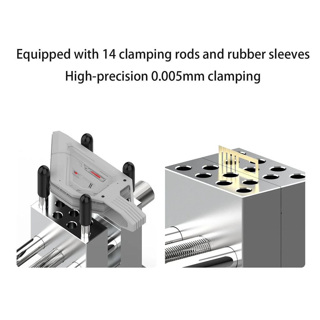 MAZHA T0010 Mini tornillo de banco de mesa portátil 2 en 1, abrazadera ajustable compacta para modelar Hobby, accesorios de herramientas de precisión DIY