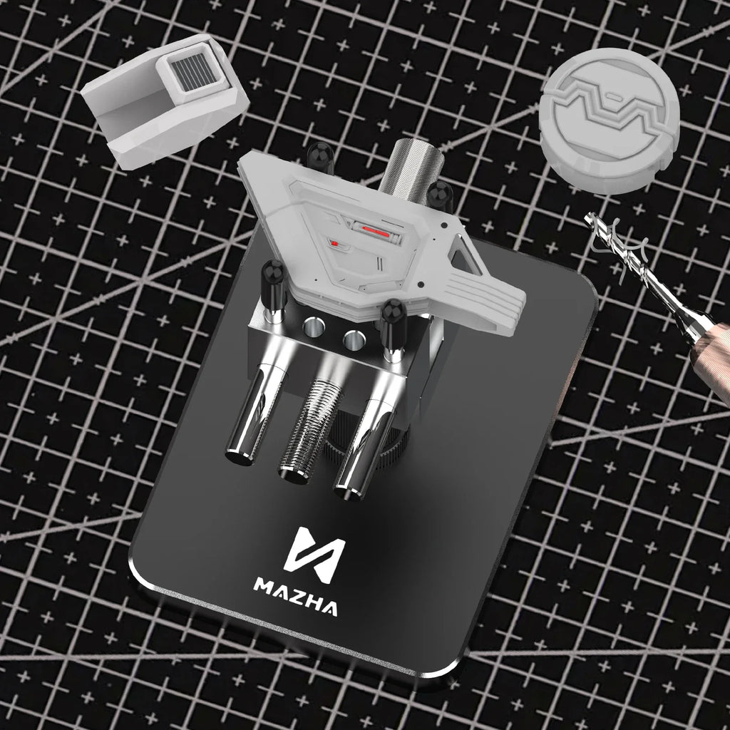 MAZHA T0010 Mini tornillo de banco de mesa portátil 2 en 1, abrazadera ajustable compacta para modelar Hobby, accesorios de herramientas de precisión DIY