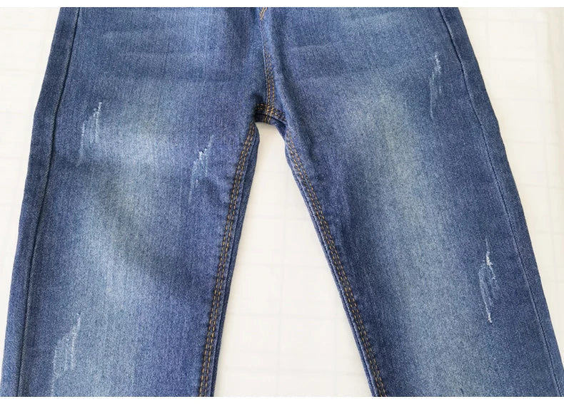 IENENS, pantalones vaqueros a la moda, pantalones largos de mezclilla para niño, pantalones vaqueros ajustados para niños, pantalones vaqueros rectos para niños pequeños de 5 a 13 años, primavera y otoño