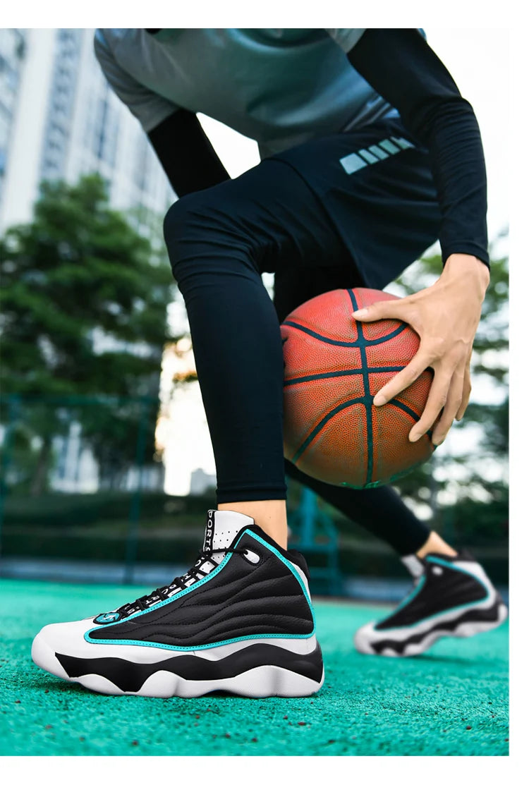 Zapatillas de baloncesto de alta calidad para hombre, zapatillas de baloncesto para hombre, zapatillas de deporte antideslizantes de alta calidad para exteriores