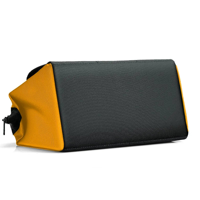 Bolsa de herramientas para hombres, bolsa de herramientas resistente, bolsa de boca ancha para varios instrumentos, electricista carpintero mecánico (amarillo)