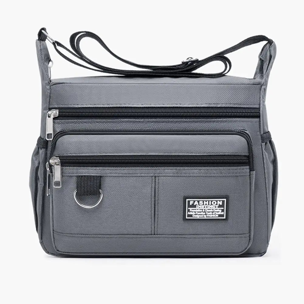 Bolso cruzado para hombre, bolsos de un solo hombro, bolsa de almacenamiento con múltiples bolsillos de gran capacidad, bolso de moda, bolsos cruzados de negocios