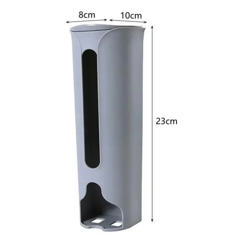 Organizador montado en la pared, armario extraíble autoadhesivo, contenedores para ahorrar espacio, dispensador de bolsas de plástico para basura, caja de almacenamiento de oficina