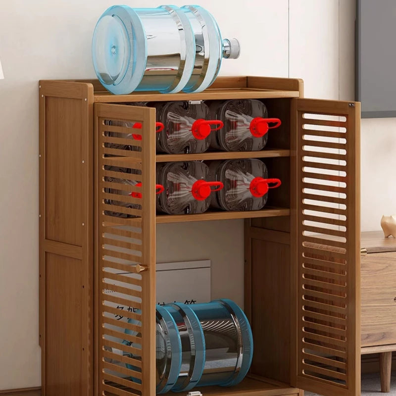 Caja de almacenamiento de enrutador de madera maciza, organizador de gabinete Multimedia, estante multimedia a prueba de polvo, estante de módem WiFi para configuración de electrónica del hogar