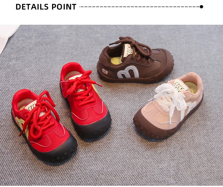 Zapatos de tenis para niños, zapatos deportivos informales de fondo suave para niños, dedos de los pies con tapa, otoño 2025, nuevos zapatos para correr para niños, estilo dulce princesa