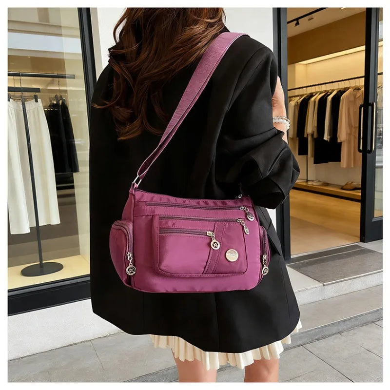 Bolso de mujer, bolso bandolera, bolso cuadrado pequeño de moda, mochila pequeña con múltiples compartimentos, bolso de hombro pequeño, bolso de mujer