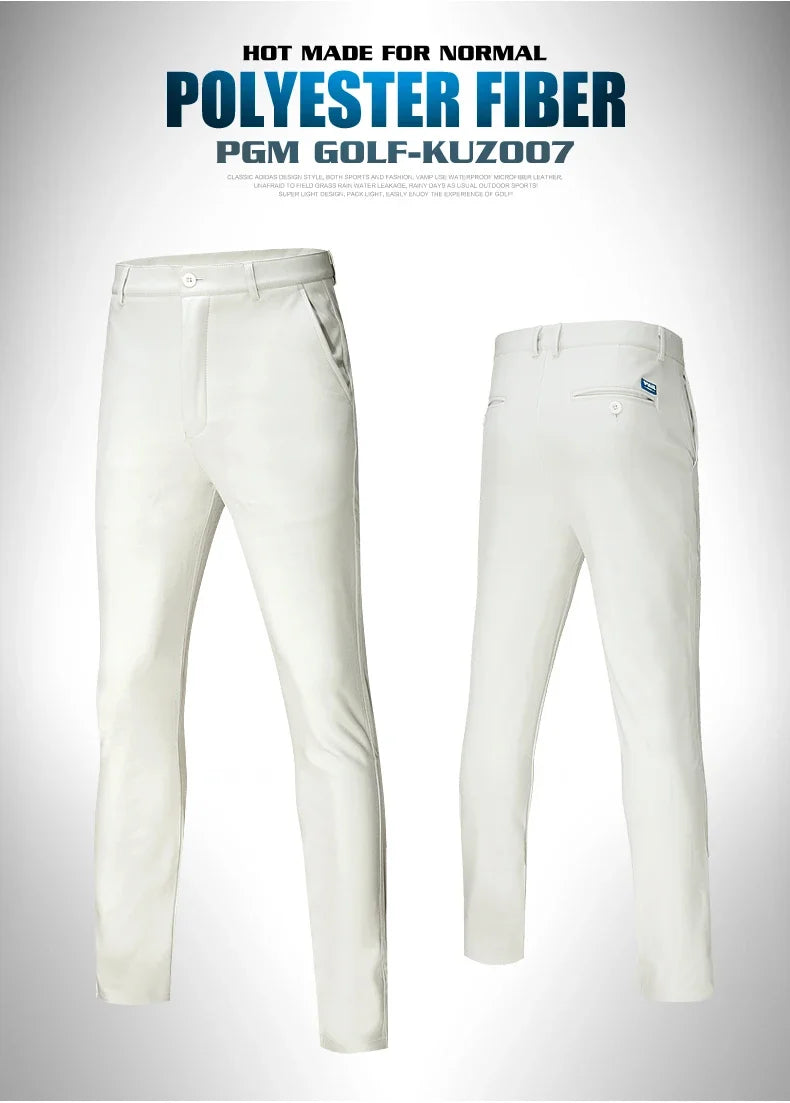 Pgm pantalones de Golf para hombre, pantalones cálidos gruesos impermeables de invierno, además de ropa de Golf de tenis de terciopelo, pantalones cálidos de pelota de Golf para hombre, a prueba de lluvia y nieve