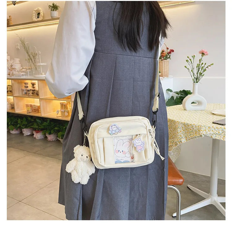 Nuevo Bolso Kawaii para niñas, novedad de 2024, Bolso transparente JK, Bolso cruzado pequeño para mujeres, bolsos y Bolsos de hombro, Bolso Itabag
