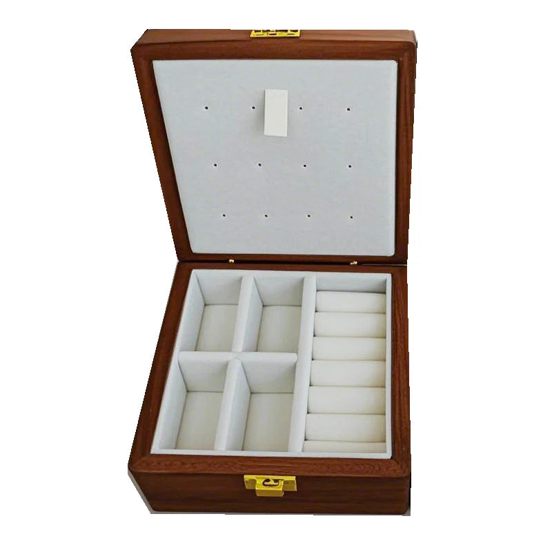Caja de joyería de madera, pulseras de lujo, anillos, caja expositora, collares, pendientes, escaparate, baratija de mujer, Estuches de almacenamiento de joyería