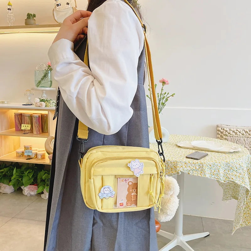 Nuevo Bolso Kawaii para niñas, novedad de 2024, Bolso transparente JK, Bolso cruzado pequeño para mujeres, bolsos y Bolsos de hombro, Bolso Itabag