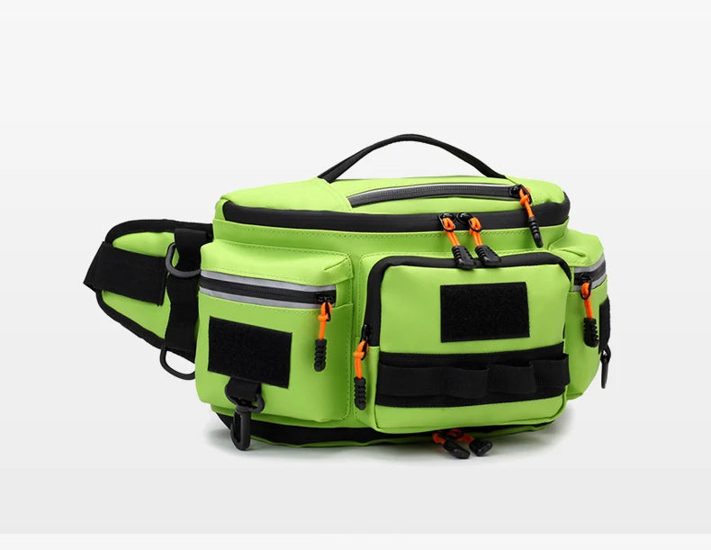 Bolsa de pecho para senderismo para hombre, riñonera de viaje con múltiples bolsillos, para escalada al aire libre, correr, ciclismo, bandolera, bolsa de aparejo con cinturón Molle deportiva