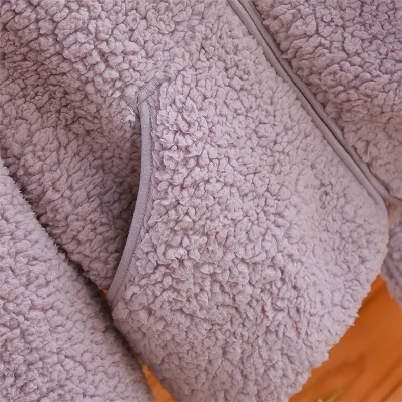 Otoño Invierno nuevas mujeres cálido suave pareja pijamas de lana Coral 2 piezas traje para casa Casual pijamas con capucha ropa de noche