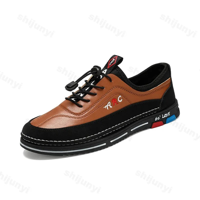 Zapatos informales para hombre, moda de otoño 2025, cómodos zapatos de negocios antideslizantes para hombre, calzado ligero de talla grande 39-44, zapatillas nuevas para hombre
