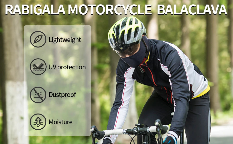 Máscara de esquí para hombres, máscara facial completa, pasamontañas, máscaras de esquí negras, cubierta protectora para la cabeza de polaina para el cuello para motocicletas