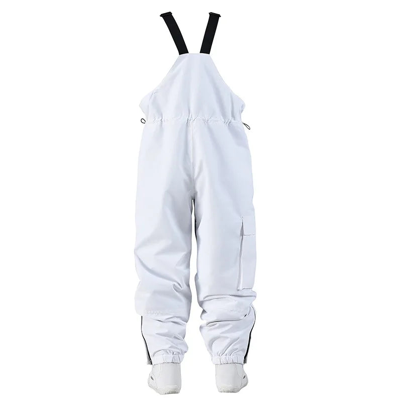 Traje de esquí para hombre y mujer, chaqueta de esquí impermeable a prueba de viento y pantalones con correa, traje cálido de invierno para pareja, novedad de 2023