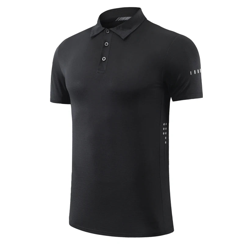 Golf solapa deporte manga corta entrenamiento al aire libre reflectante correr transpirable camiseta sólida calidad tenis gimnasio moda Jerseys