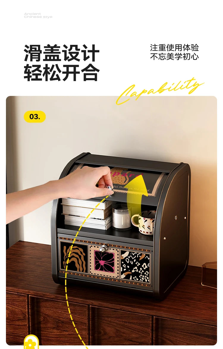 Caja organizadora de escritorio, almacenamiento de cosméticos, cajón de entrada, joyería, lápiz labial, organizador de aperitivos, solución de almacenamiento para el hogar y la cocina