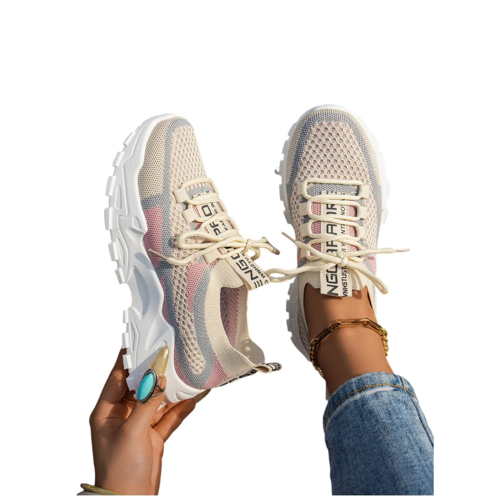 Zapatos De Mujer verano 2025 nuevas cuatro estaciones versátiles finos Zapatos informales transpirables grandes zapatillas De deporte De moda Mujer Zapatos De Mujer