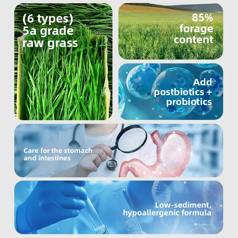 Yee Rabbit Snack-palitos de hierba postbióticos, heno de Timothy, golosinas de alta fibra para conejillos de indias y mascotas herbívoras pequeñas