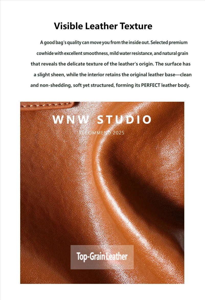 Bolso de Mano para Mujer 2025, Nuevo Bolso Boston, Bolso Bowling, Bolso de Hombro de Cuero Genuino, Bolso de Mujer