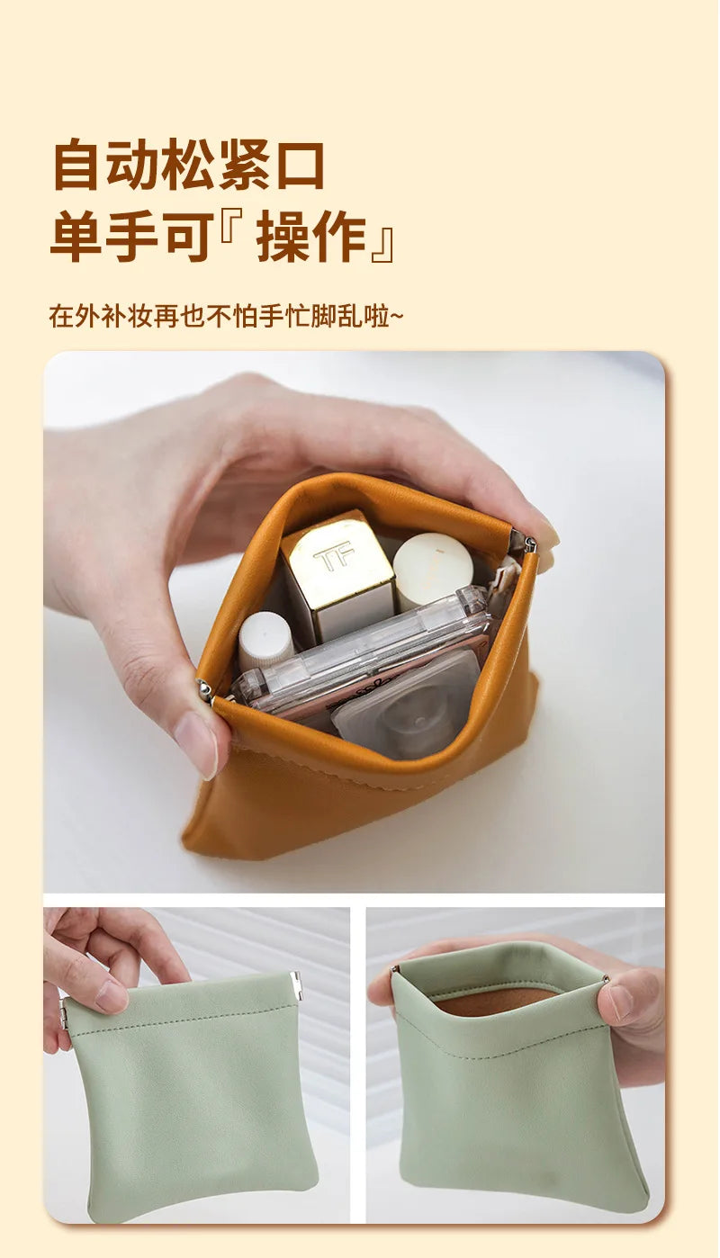 Monedero de cuero Pu para mujer y hombre, Mini cartera corta pequeña, monedero, llave para cambiar dinero, auriculares, tarjetero para niños y niñas