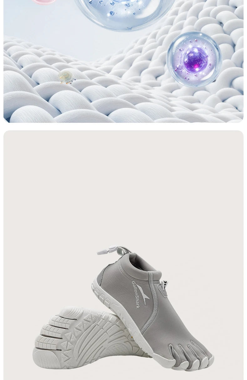 Zapatos de Neopreno de Cinco Dedos, Zapatillas de Agua Descalzas para Buceo, Voleibol de Playa y Caminatas en Arrecifes Costeros