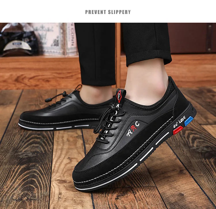 Zapatos informales para hombre, moda de otoño 2025, cómodos zapatos de negocios antideslizantes para hombre, calzado ligero de talla grande 39-44, zapatillas nuevas para hombre