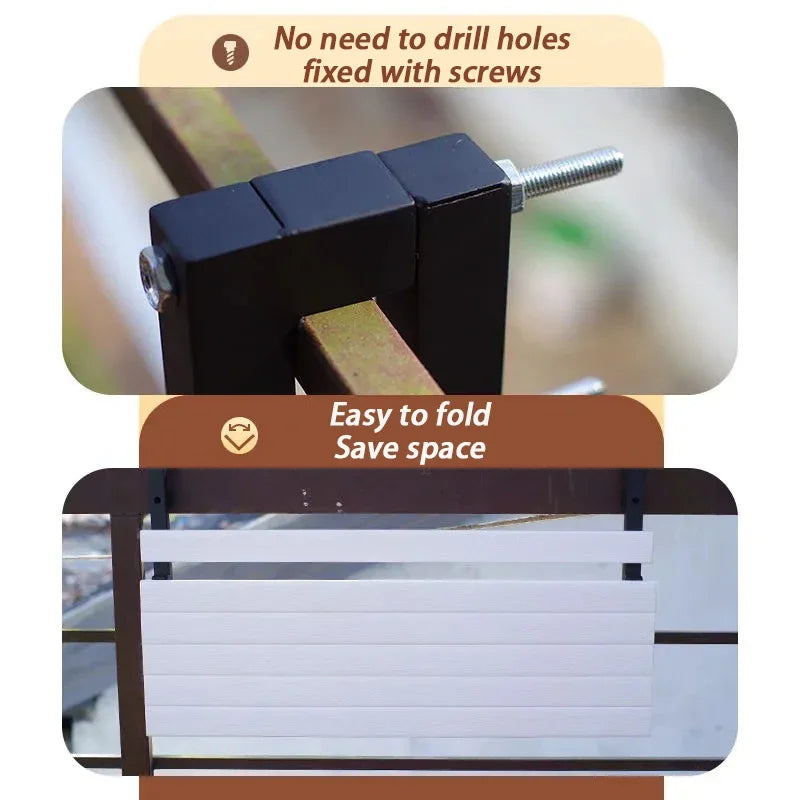 Escritorio plegable portátil, mesas de balcón, barandilla colgante multifuncional, muebles de diseño para el hogar pequeños, modernos y sencillos, impermeables