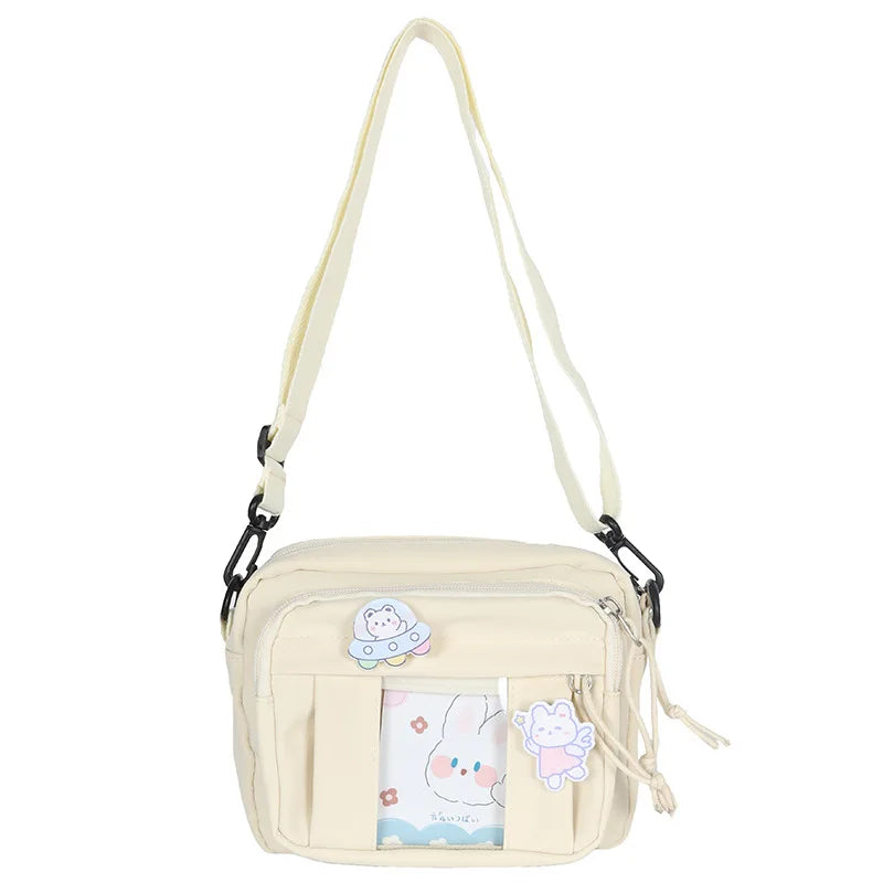 Nuevo Bolso Kawaii para niñas, novedad de 2024, Bolso transparente JK, Bolso cruzado pequeño para mujeres, bolsos y Bolsos de hombro, Bolso Itabag