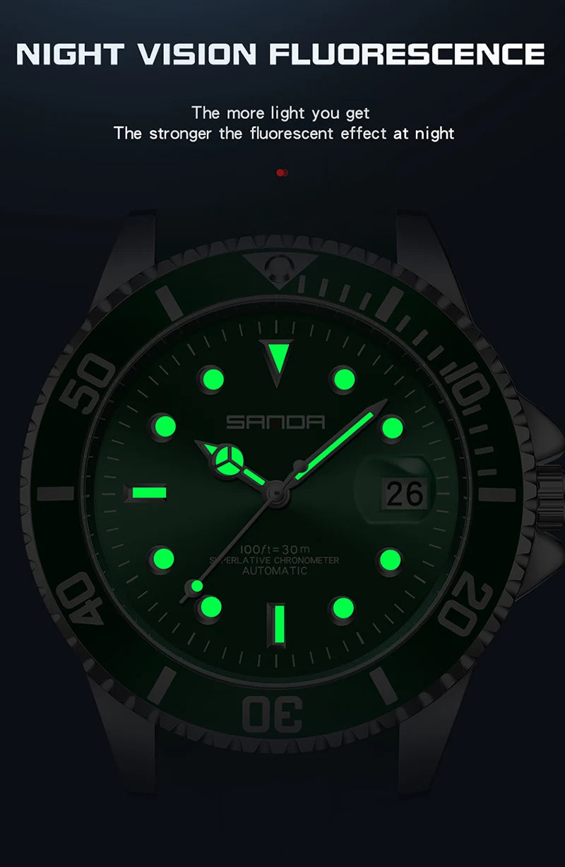 Relojes automáticos de marca de lujo para hombre, reloj mecánico resistente al agua con diseño cuadrado, relojes deportivos elegantes para mujer, reloj Masculino 2026