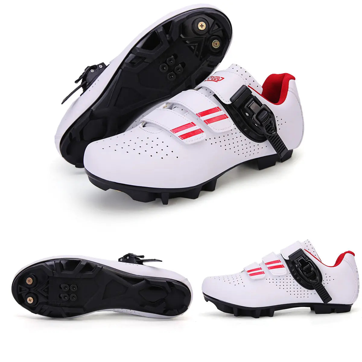 Zapatos de ciclismo para hombre con tacos Look Delta: zapatos giratorios compatibles con peloton con zapatos de bicicleta de carretera con clip Spd para hombres y mujeres