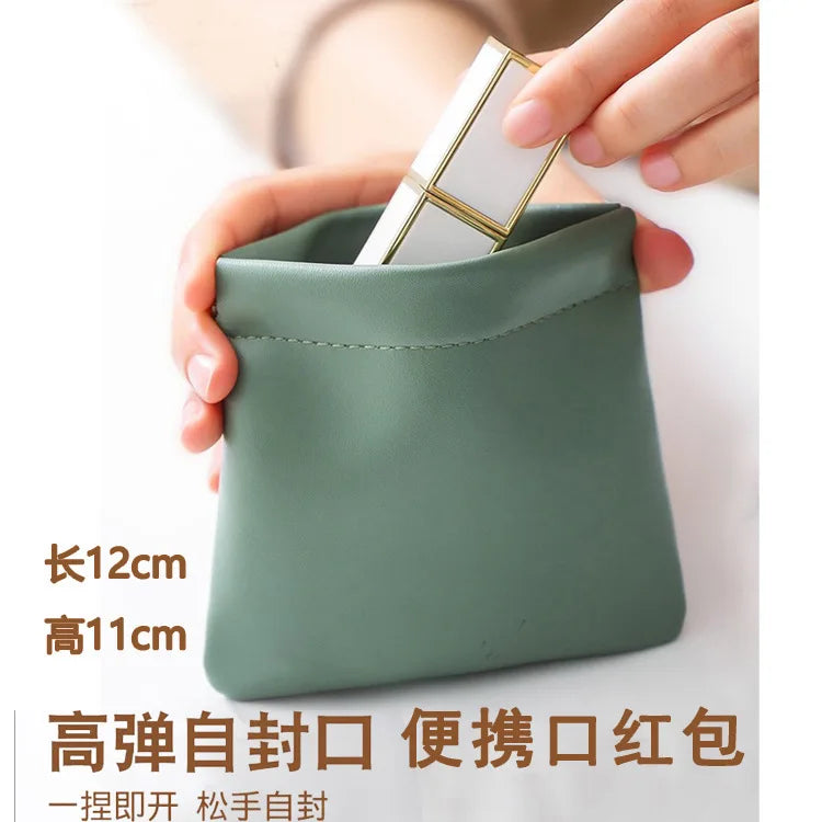 Monedero de cuero Pu para mujer y hombre, Mini cartera corta pequeña, monedero, llave para cambiar dinero, auriculares, tarjetero para niños y niñas