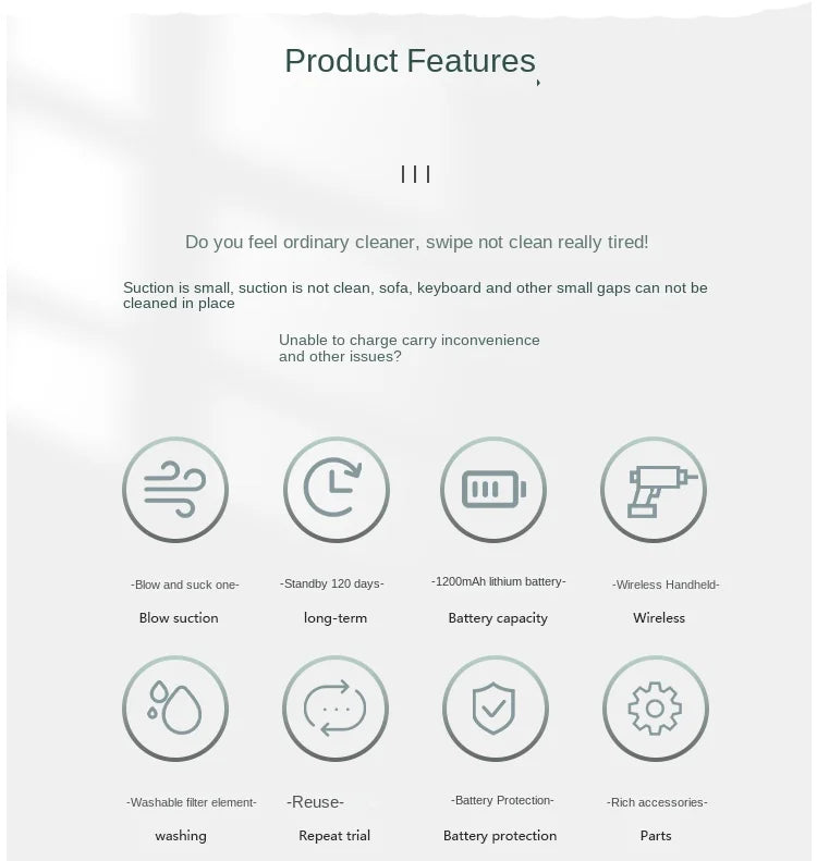 Aspirador de coche pequeño portátil para vehículos multiusos, bomba pequeña para el hogar, aspirador de mano para coche