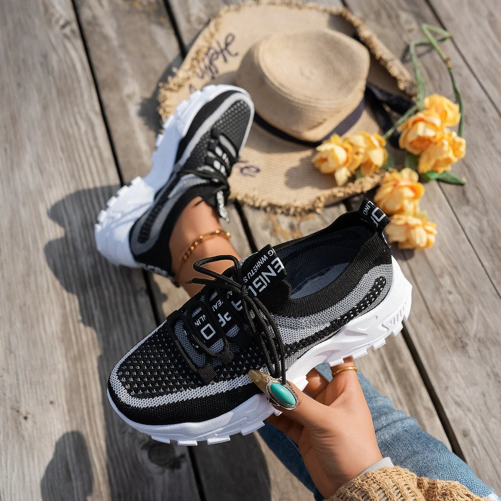 Zapatos De Mujer verano 2025 nuevas cuatro estaciones versátiles finos Zapatos informales transpirables grandes zapatillas De deporte De moda Mujer Zapatos De Mujer