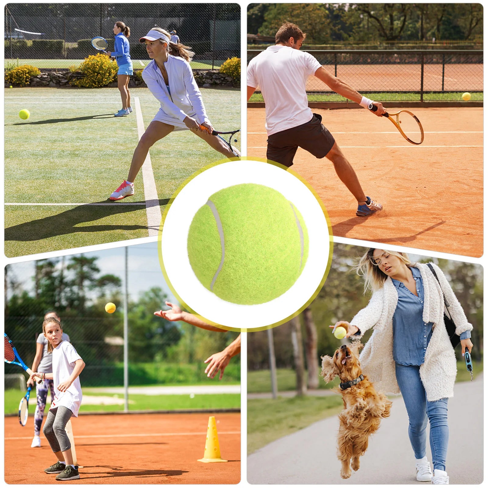 3/6 Uds. De tenis de entrenamiento avanzado, Padel duradero, muy elástico, muy adecuado para principiantes, tenis de goma