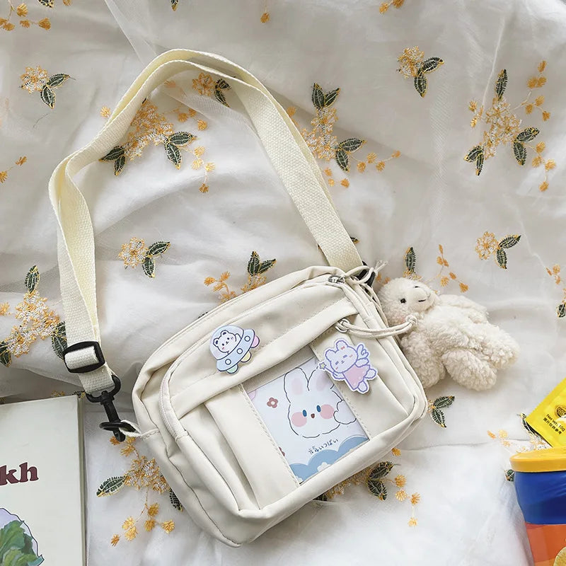 Nuevo Bolso Kawaii para niñas, novedad de 2024, Bolso transparente JK, Bolso cruzado pequeño para mujeres, bolsos y Bolsos de hombro, Bolso Itabag