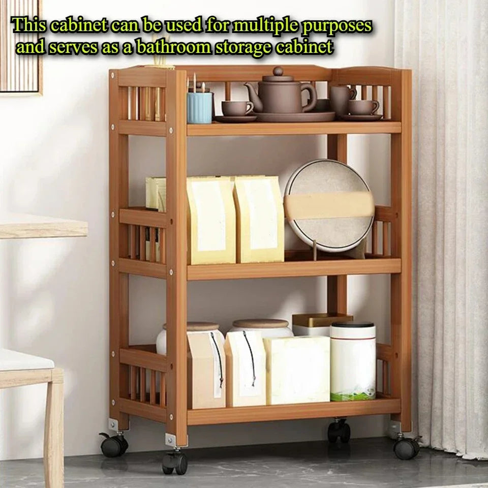 Estante de almacenamiento de pie, estante de almacenamiento móvil, carrito de mano portátil, organizador de aperitivos, gabinete, estante para olla caliente, estantes para verduras de cocina