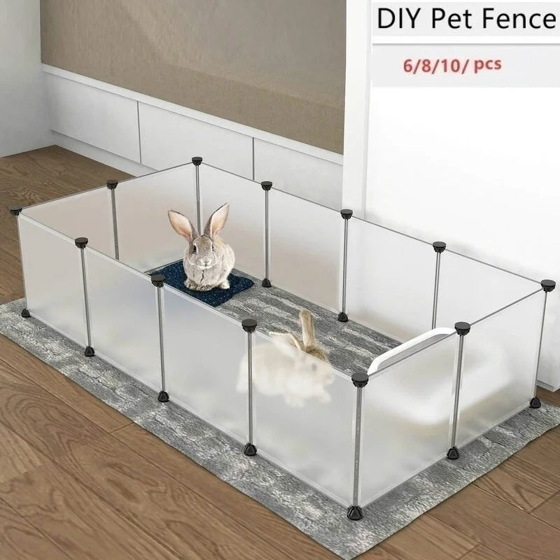 Parque infantil DIY para mascotas pequeñas, jaula plegable para perros, valla de patio para perros, gatos, gatitos, conejillos de indias, conejitos, erizos