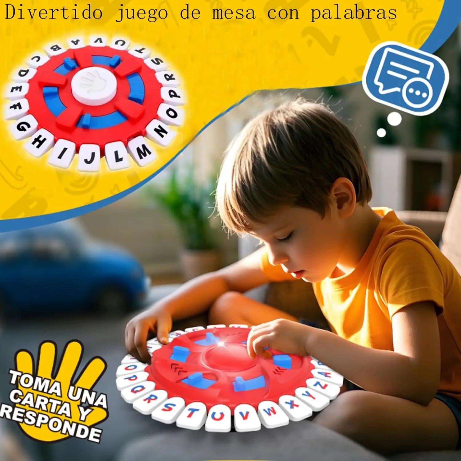 Juego Basta español, juguetes De cartas De reunión familiar De ritmo rápido para adultos y niños, aprendizaje De letras, Lengua española, Juegos De Mesas
