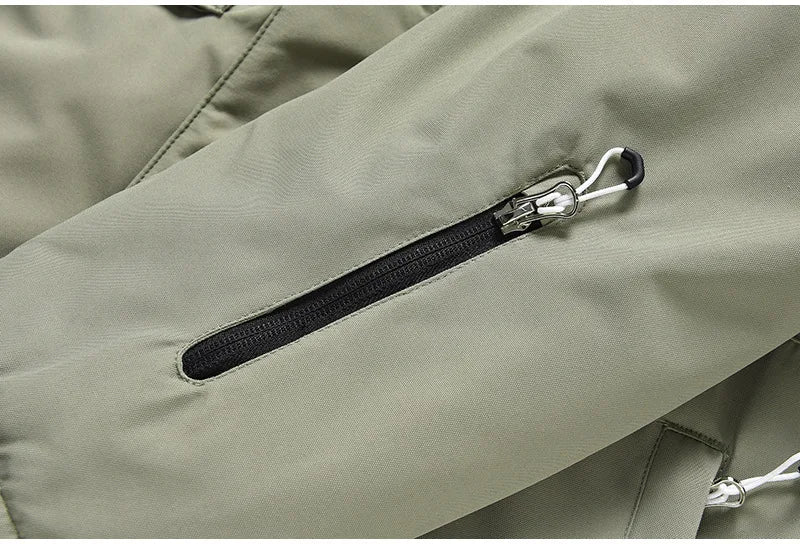 Traje de esquí para hombre y mujer, chaqueta de esquí impermeable a prueba de viento y pantalones con correa, traje cálido de invierno para pareja, novedad de 2023