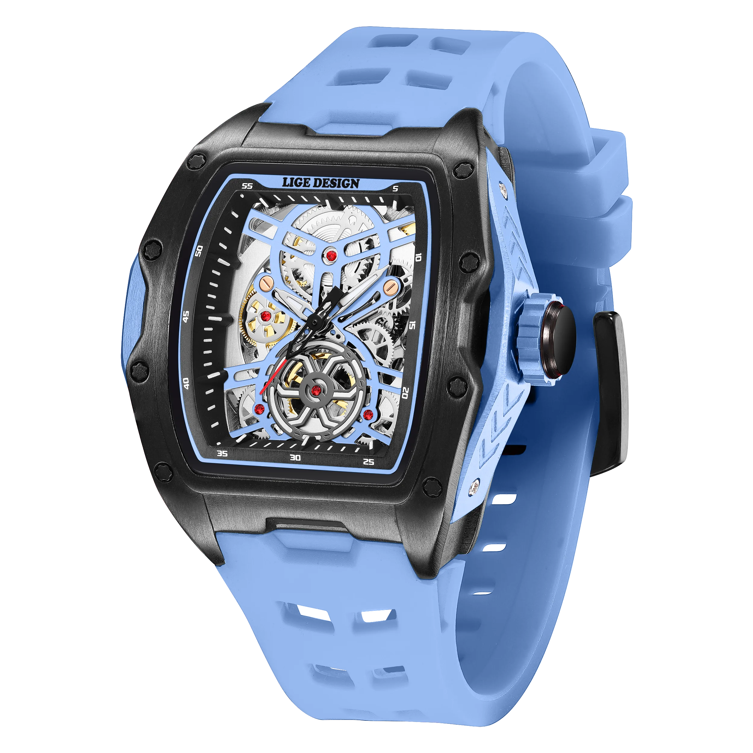 Reloj LIGE 2026 Nuevo de Lujo para Hombre, Deportivo, Automático, Mecánico, con Correa, Reloj de Pulsera Masculino