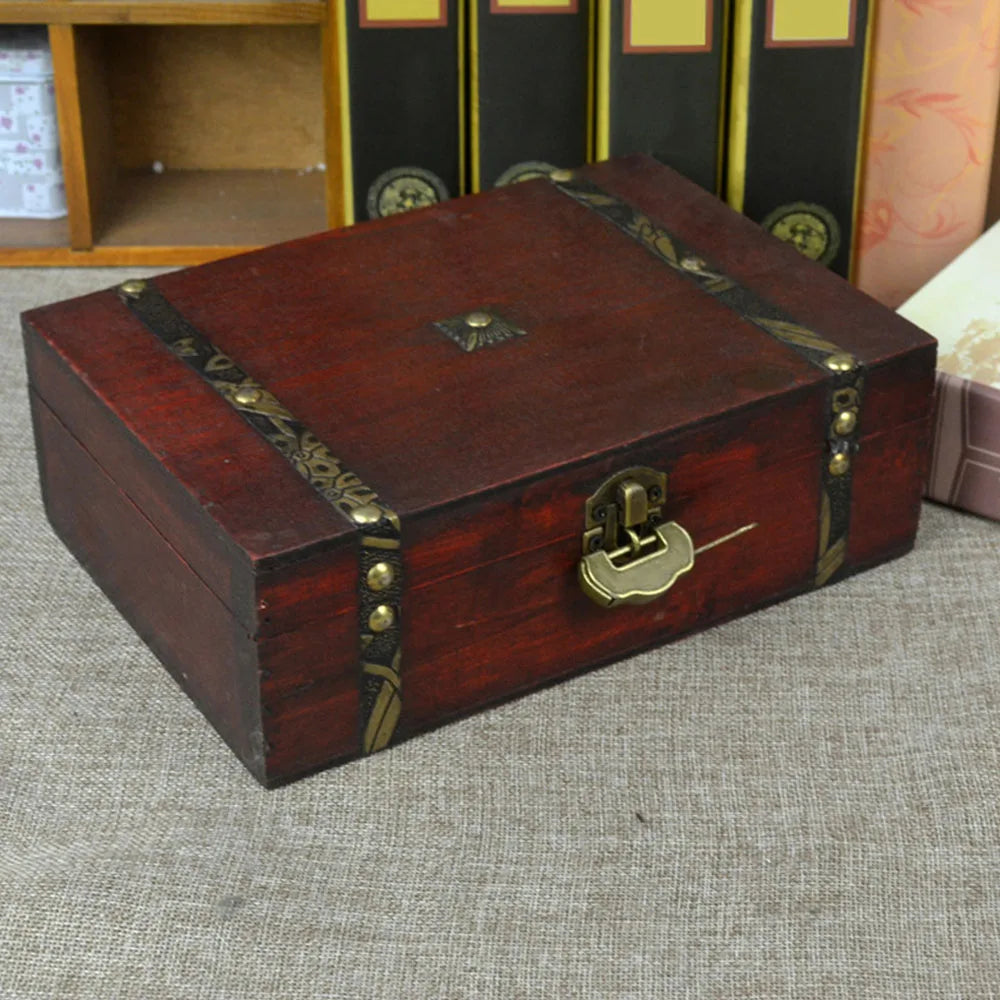 Caja de almacenamiento de madera lisa con tapa, Cajas de Regalo artesanales con bisagras cuadradas multifunción para decoración de contenedores de almacenamiento de suministros para el hogar